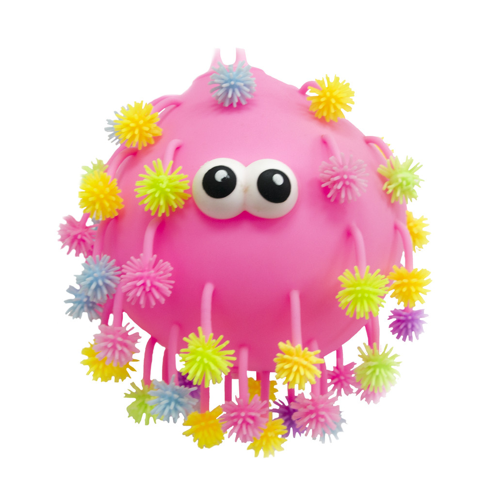 Сенсорна іграшка антистрес гумовий "Красунчик" з підсвічуванням, Рожевий, fynbcnhtc | игрушка антистресс