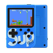 Ігрова Приставка денді з джойстиком 8 біт Retro Game Box Sup 400in1 портативна ретро консоль Синя (Game Box 400in1)
