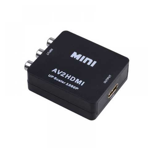 Конвертер MINI, HDMI в AV (гн.HDMI (IN)- 3гн.RCA(OUT)), фото 1