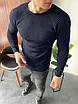 Стильна кофта чоловіча синя демісезонна приталений светр Туреччина люкс якості, фото 2