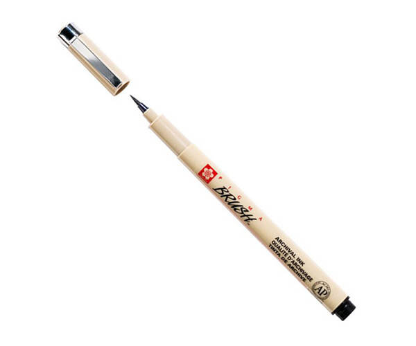 

Лайнер-кисточка Sakura PIGMA Brush черный (84511352087)