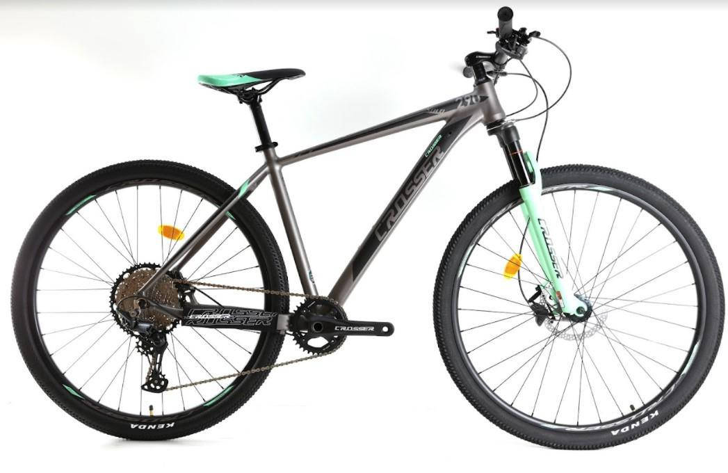 

Универсальный Спортивный Велосипед Crosser 29*Solo*21 (21sSHIMANO+Hydra) Горный Найнер Кроссер, Зелёный
