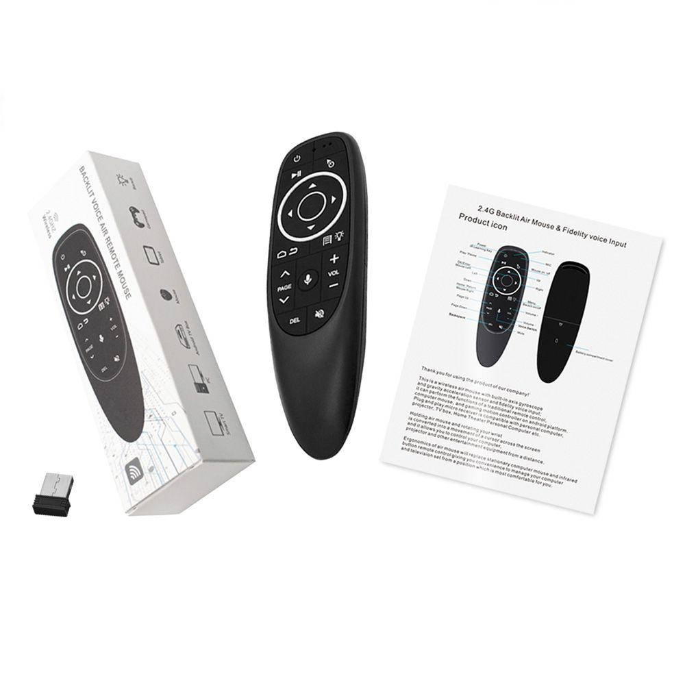 

⫸Air mouse G10S Pro Пульт аеро пульт з мікрофоном і гіроскопом для Андроїд приставок і ТБ g10s pro, Черный