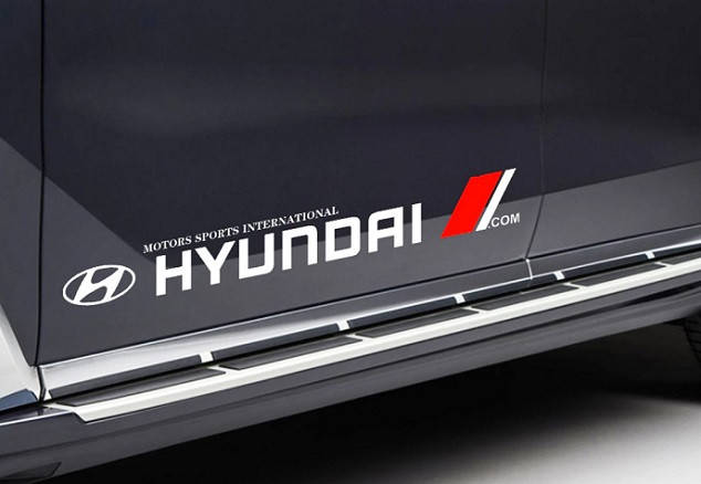 

Наклейки на авто 3D TUNING STUDIO Хюндай 720х90х0.15мм=2штуки