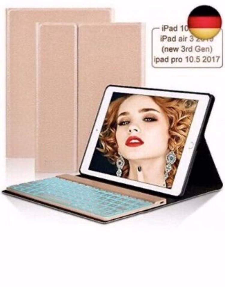 

DINGRICH чохол з клавіатурою для iPad Air 3 10.5 2019, iPad Pro 2 10.