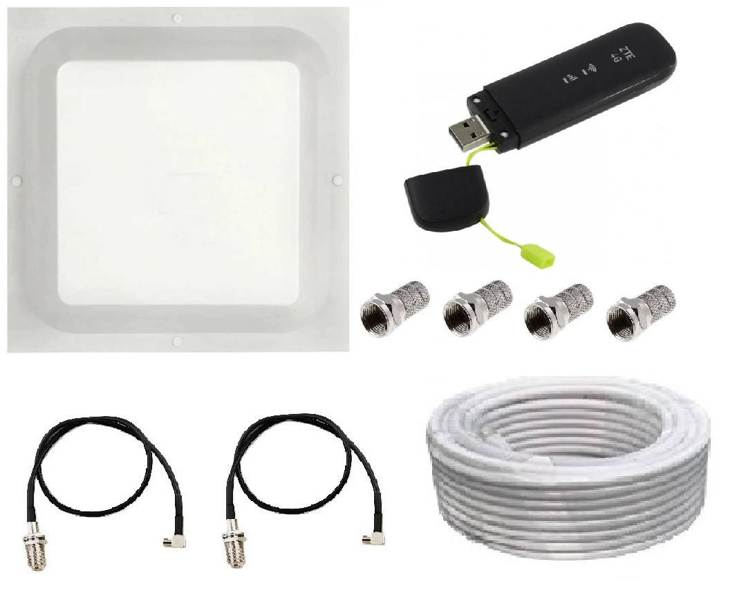 

Комплект 3G / 4G LTE WiFi модем ZTE MF79 с антенной MIMO 2x17 dbi