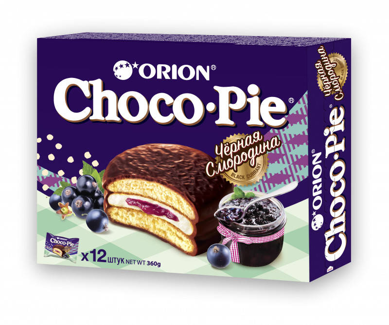

Печенье Choco Pie Orion Black Currant 12s 360 g