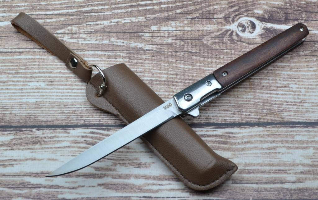 

Нож Fisherman Slim Wood Flipper