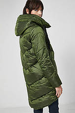 Удлиненная зимняя куртка Medicine зеленая S, фото 2