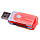 Універсальний зовнішній кард-рідер флешка для Мікро СД SD і карти пам'яті (червоний) USB 2.0 картрідер 1260, фото 2