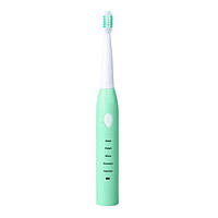 Електро-щітка зубна електронна на акумуляторі з насадками від USB Phyopus для дітей і дорослих зелена