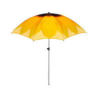 Большой пляжный зонт складной 1.8 м Подсолнух, садовый зонт от солнца | пляжна парасолька (FV)