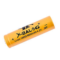 Аккумулятор 18650 Li-ion X-Balog 8800 mAh (250 mAh) 4.2v Gold, аккумуляторная батарейка литиевая (GA)