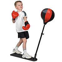 Боксерський набір на стійці Boxing King XJ-E 00828, боксерська груша та рукавички для дітей | набор для бокса