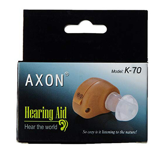 Внутриушной слуховой аппарат Axon K-70 Бежевый, аппарат для усиления слуха | підсилювач звуку у вухо (TS) - фото 7 - id-p1498939199