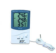 Гигрометр с выносным датчиком TA318, комнатный термометр с влажностью, термо-гигрометр | гігрометр (TO)