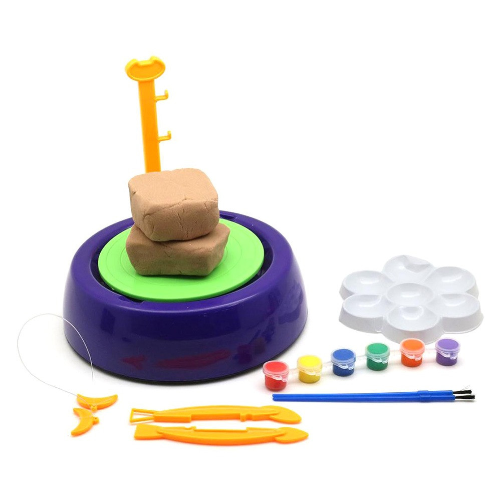 Гончарний круг - дитячий набір для творчості Pottery Wheel фіолетовий | набір для творчості