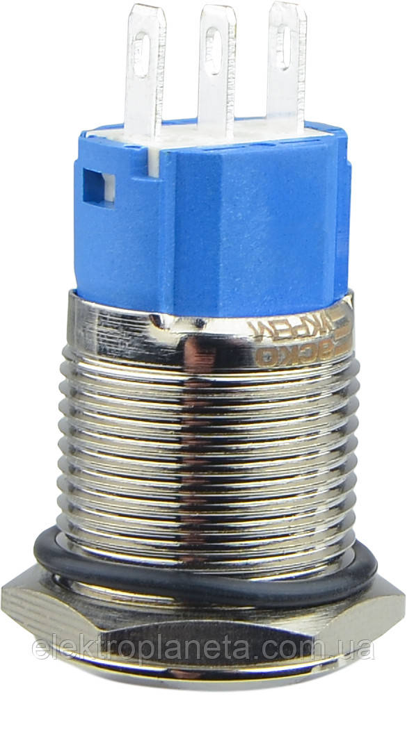 TYJ 16-211 Кнопка управления металлическая плоская, 1NO+1NC. A0140010088 - фото 5 - id-p1491890594