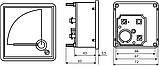 AС Амперметр прямого включення 30А  72х72 модель A-72-6 A0190010061, фото 2