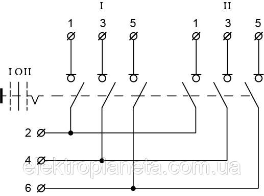 Разъединитель (рубильник) опрокидывающий 1-0-2 на 15А (QS5-15P/3) A0100010003 - фото 5 - id-p1491897541