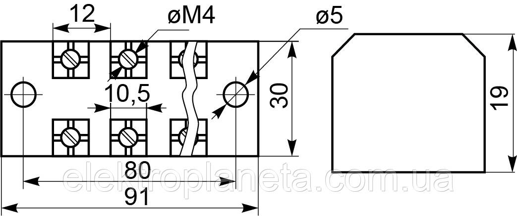 Колодка клемная черная с прозрачной крышкой TB3506 A0130050015 - фото 3 - id-p1491893845