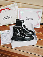 Женские Ботинки Alexander Mcqueen Tread Slick Boots Black 36-37-39-40