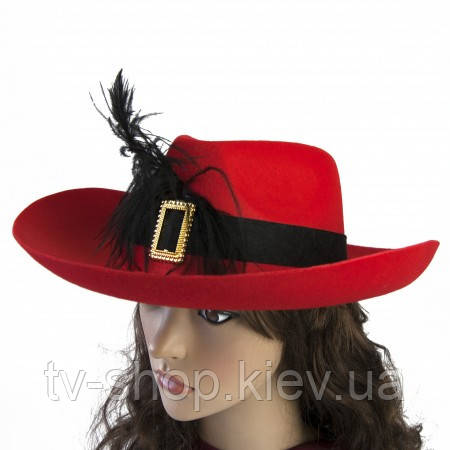 Капелюх Мушкетера (чорна, фарбована), фото 1