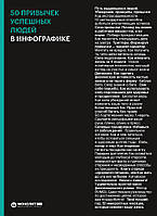 Книга «50 привычек успешных людей в инфографике (на русском)». Автор - Команда авторів Моноліт Bizz