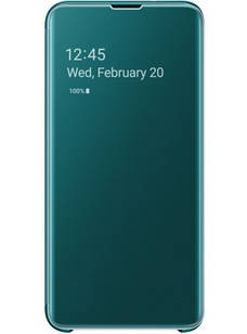 Оригінальний чохол Clear View Cover Green для Samsung Galaxy S10e SM-G970