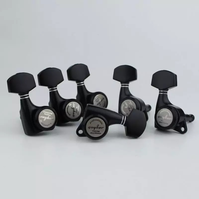 Кілки Machine Heads Guyker 6R PRO локові для електрогітари Fender Yamaha Cort ibanez гітарі чорні посилені