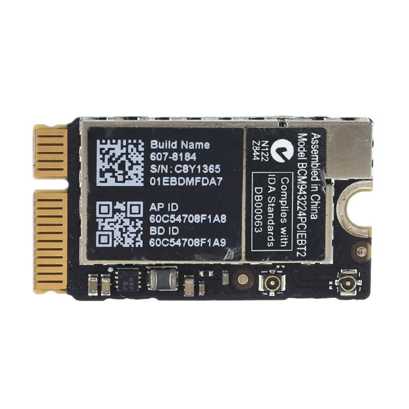 Wi-fi+BT модуль для Apple A1370 A1369 A1465 BCM943224PCIEBT2 802.11 b,g,n 300Mbps 2,4GHz/5GHz!