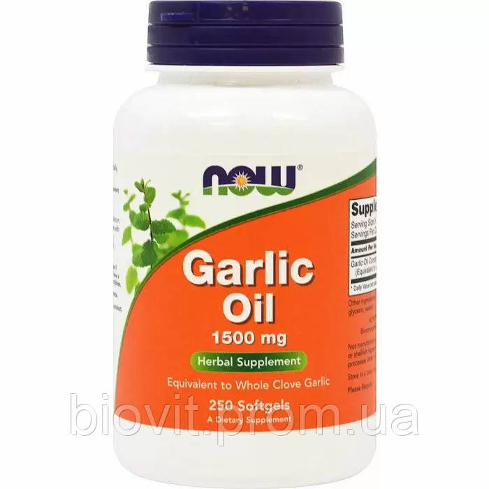 Часникова олія (Garlic Oil) 1500 мг