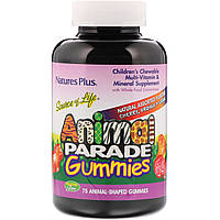 Мультивитамины для детей (Animal Parade Gummies) 75 жевательных конфет со вкусом фруктов