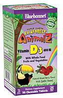 Вітамін D3 для дітей (Rainforest Animalz Vitamin D3) 400 МО