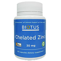 Хелатный цинк (Chelated Zinc) 30 мг 60 капсул