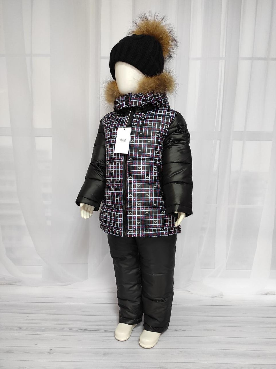 Комбінезон дитячий зимовий, комплект Armani, фото 1