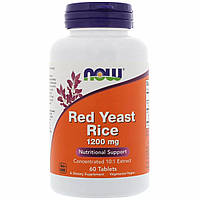 Красный дрожжевой рис (Red Yeast Rice) 1200 мг 60 таблеток