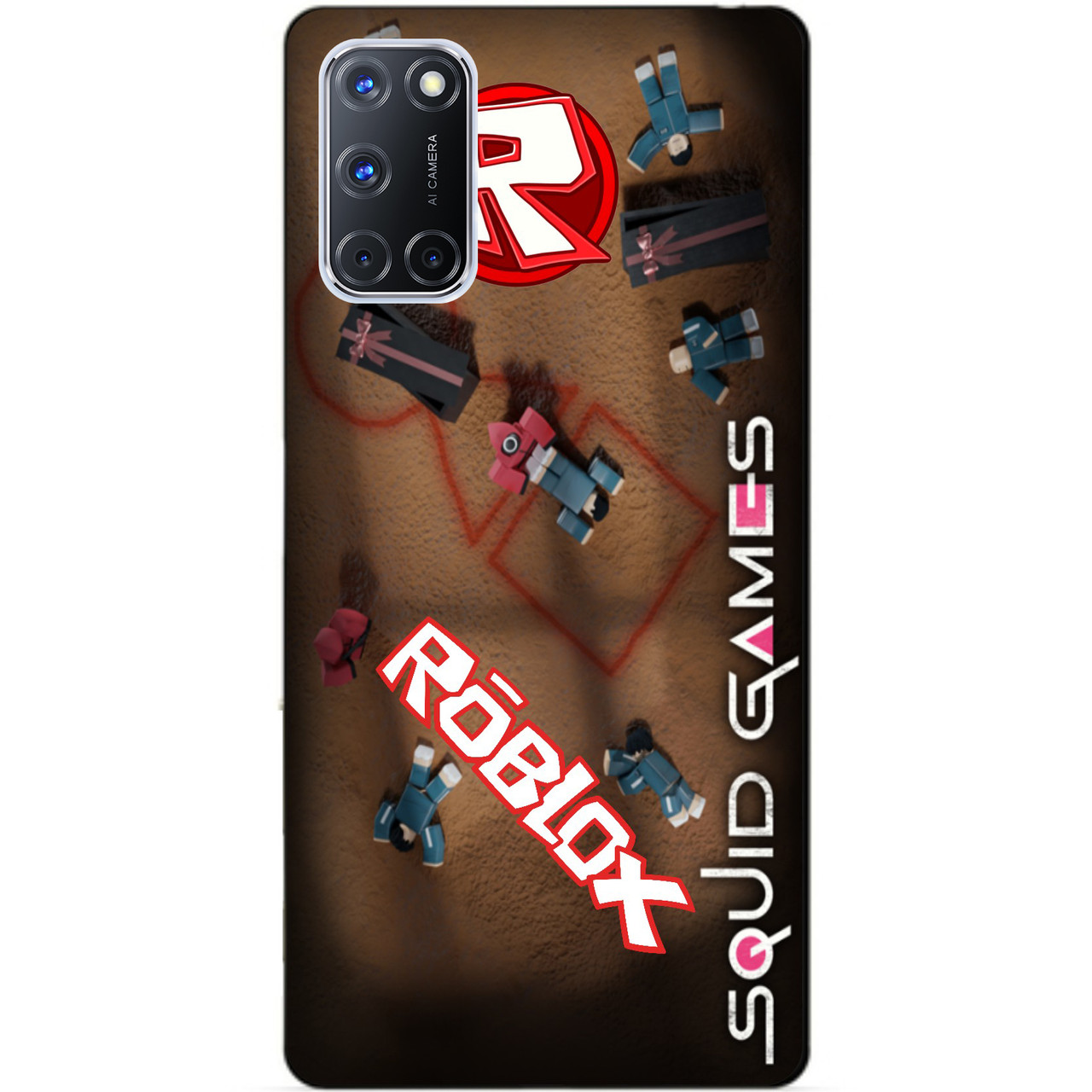 Силіконовий бампер чохол для Oppo A72 Roblox гра в кальмара