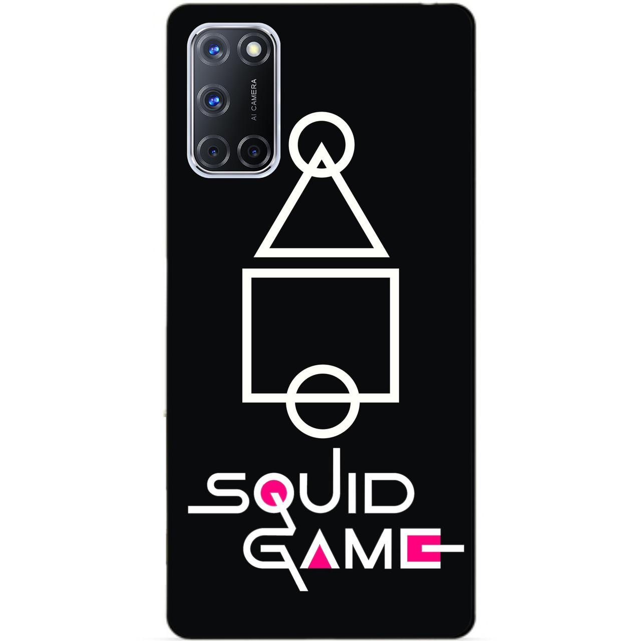 Силіконовий бампер чохол для Oppo A72 Гра в кальмара