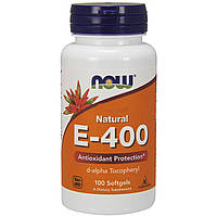 Витамин E d-альфа-токоферилацетат (Natural Vitamin E) 400 МЕ 100 капсул
