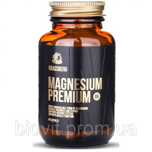 Магний Премиум+витамин В6 (Magnesium Premium B6) 60 капсул (ID ...