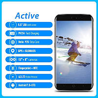 Vernee Active V1 IP68 NFC 4/64gb Helio P25 защищённый black