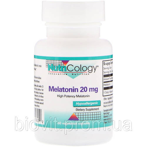 Мелатонин (Melatonin), 20 мг, 60 капсул (ID#1124296052), цена: 1756 ...