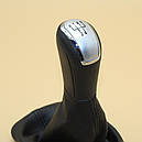 Ручка кпп з чохлом лаштунки 5 ступенів Skoda Fabia 6Y0711113HJTZ чорний металік, фото 7