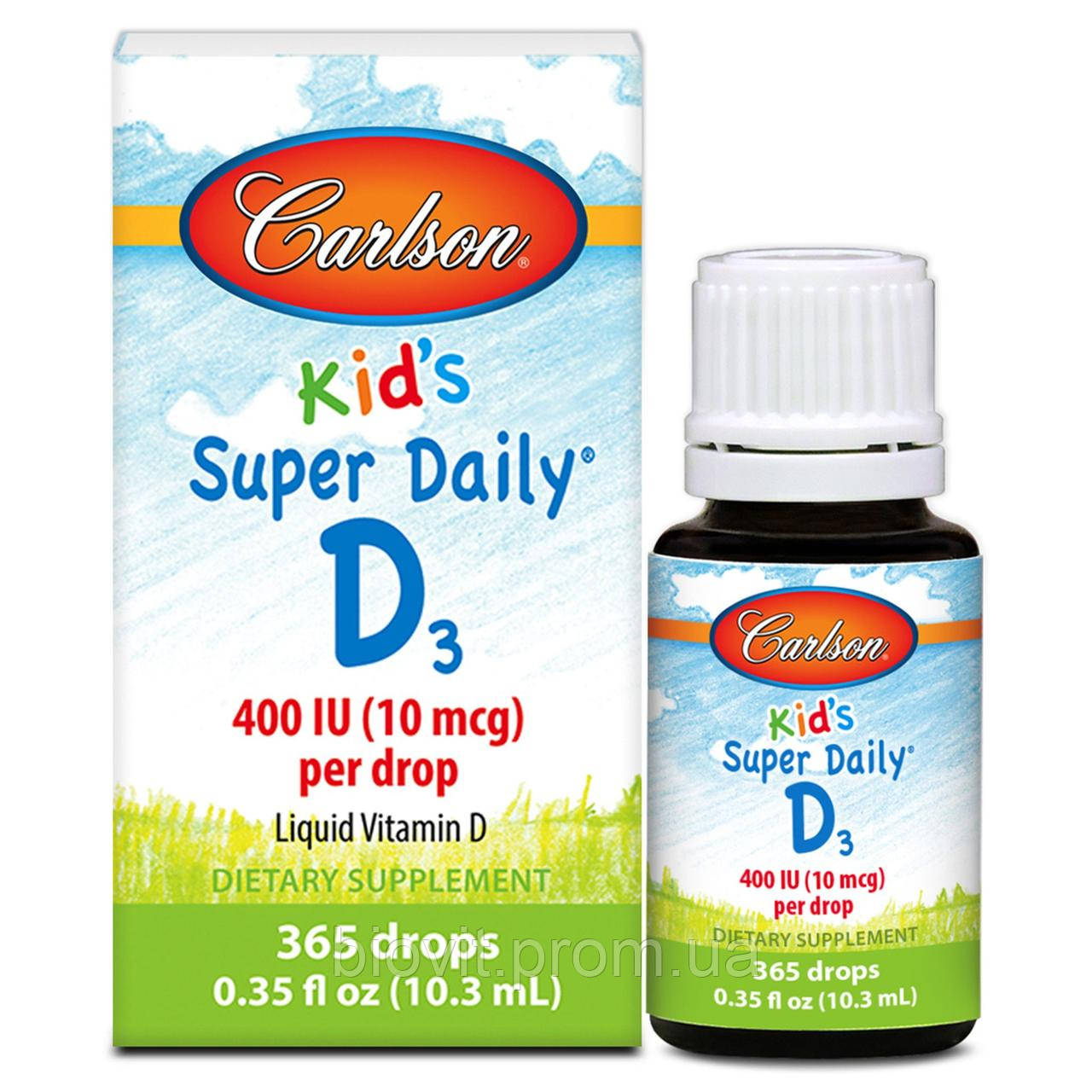 Вітамін Д3 для дітій (Kid's Super Daily D3) 400 МО