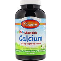 Жевательный кальций для детей (Kid's Chewable Calcium) 250 мг 120 таблеток со вкусом ванили