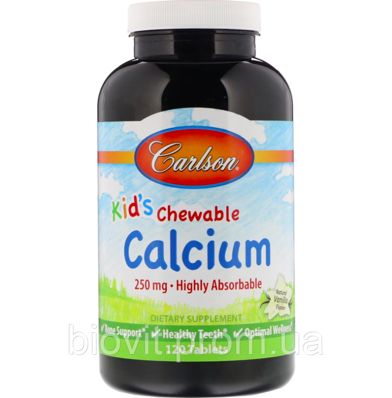 Жувальний кальцій для дітей (Kid's Chewable Calcium) 250 мг