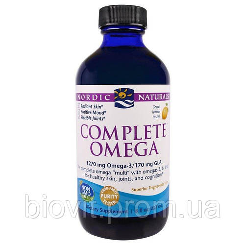 Омега 3-6-9 (Complete Omega) 237 мл со вкусом лимона, цена 1274 грн ...