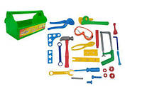 Детский набор инструментов Kinderway "Юный Слесарь" 26 элементов зеленый KW-31-004