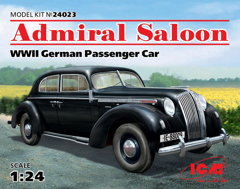 Пластикова модель 1/24 ICM 24023 Admiral седан німецький пассажирский автомобіль